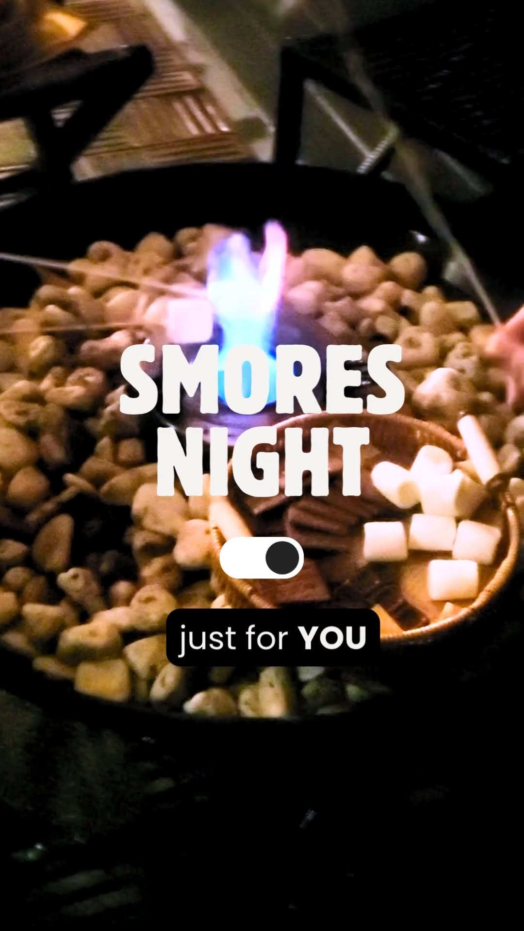 Smores night at Tatsulok Cabins